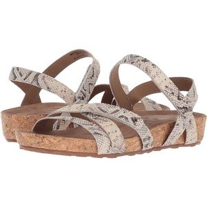 Walking Cradles Snake Animal Print Velcro Sandals